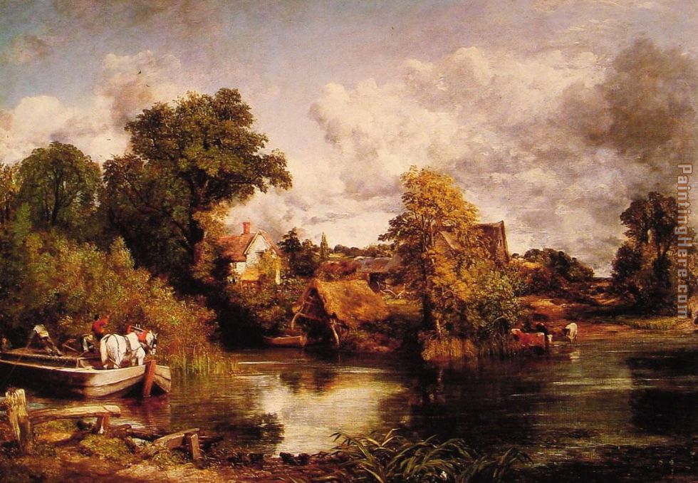 The White Horse painting - John Constable The White Horse art painting